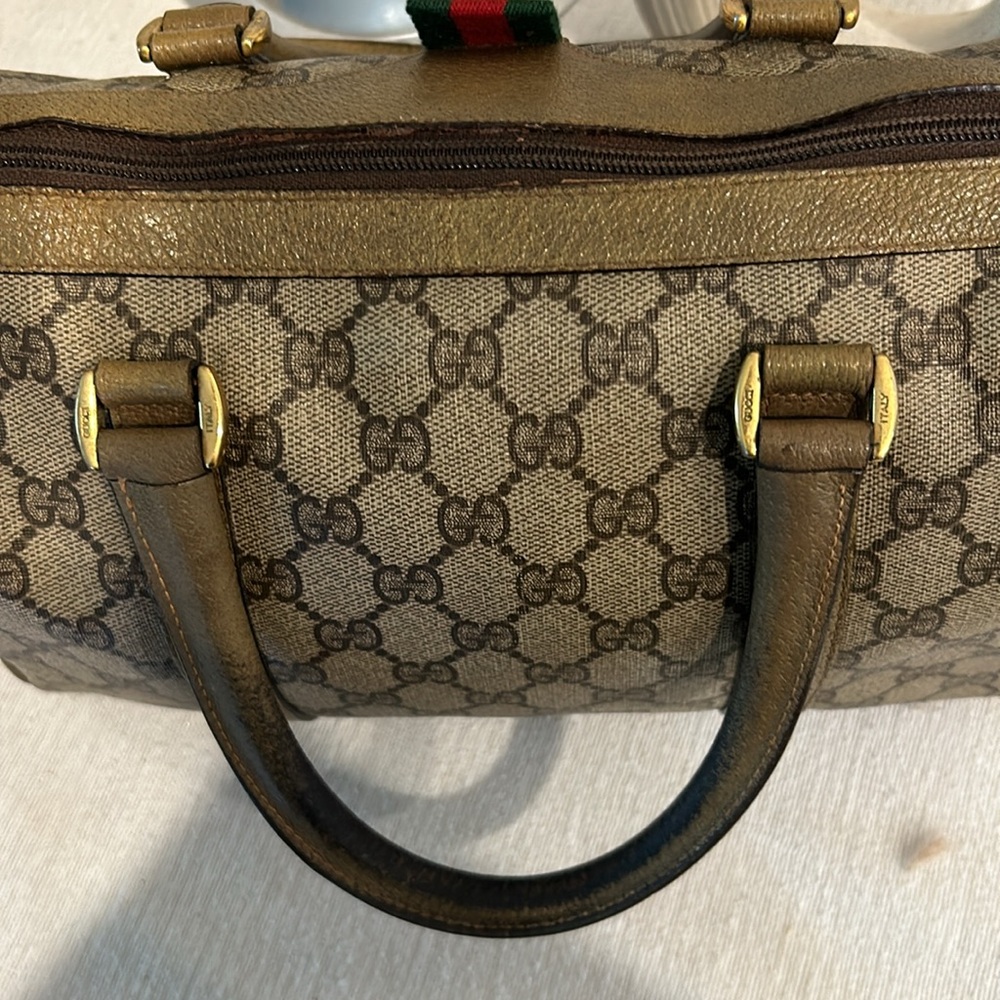 Gucci Canvas Boston Hand Bag - Picture 9 of 16